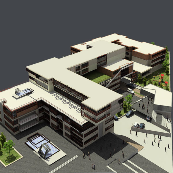پروژه دانشجویی معماری مجتمع مسکونی