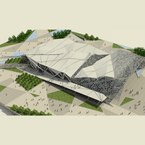پروژه دانشجویی معماری فرهنگسرا مدرن