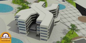 پروژه دانشجویی معماری هتل ضربدری 02