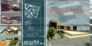 پروژه دانشجویی معماری فرهنگسرا شیبدار 03