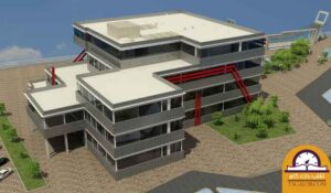 پروژه دانشجویی معماری بیمارستان مکعبی 02