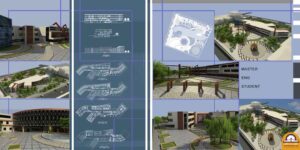 پروژه دانشجویی معماری بیمارستان پلان گسترده 03